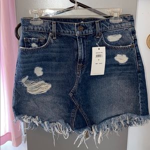 NWT 7 for all Mankind mini jean skirt